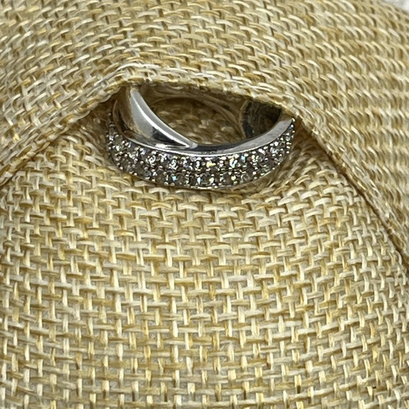 925 Dominique Malaysia Crossover CZ Band Ring - Size 5 - Picture 12 of 16
